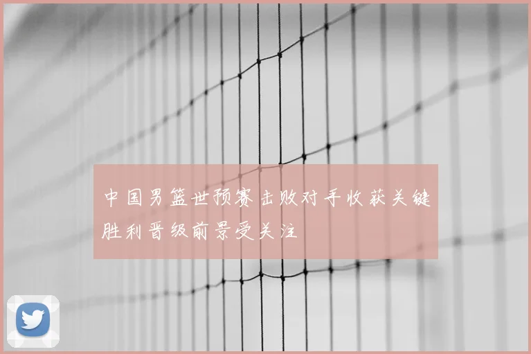 中国男篮世预赛击败对手收获关键胜利晋级前景受关注